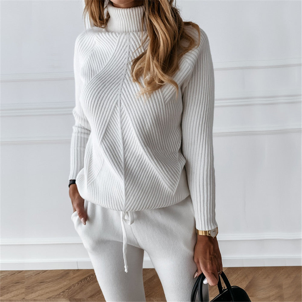 LuxeCross™ Ribbed Knit Sweater